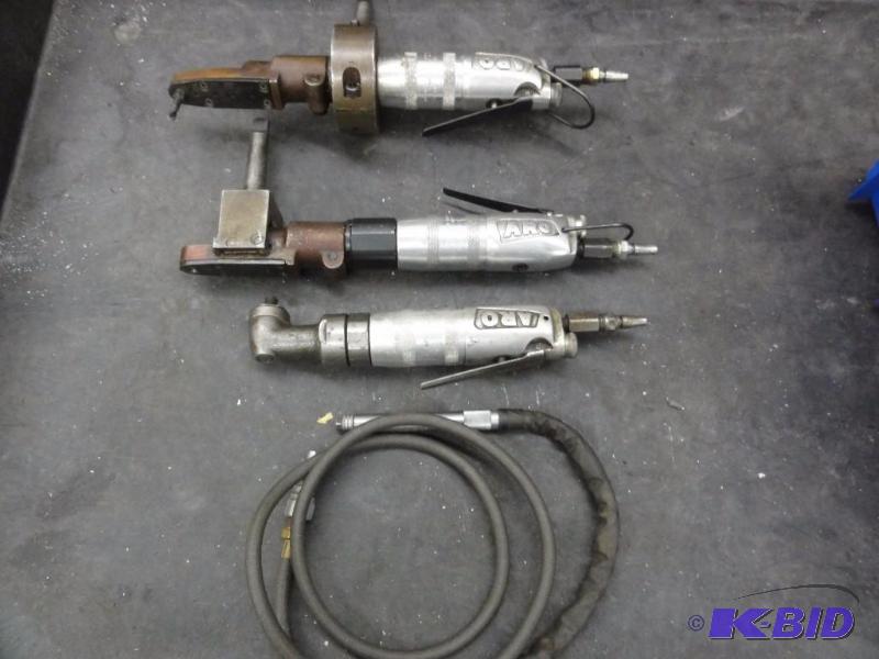 lot 1228 image: (4) Assorted Pneumatic tools to include (3) ...