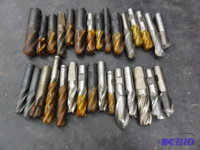 lot 1231 image: (30) Assorted End Mills up to 1"...