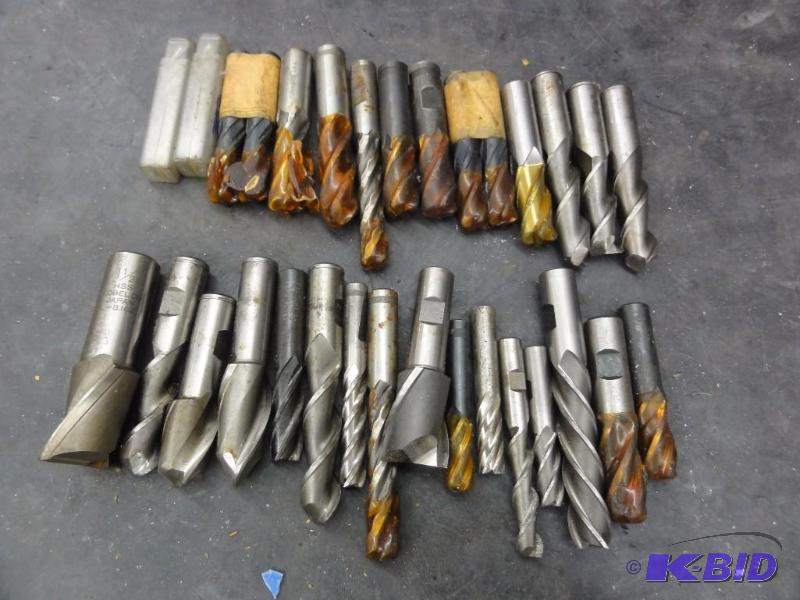 lot 1232 image: (30) Assorted End Mills up to 1-12"...