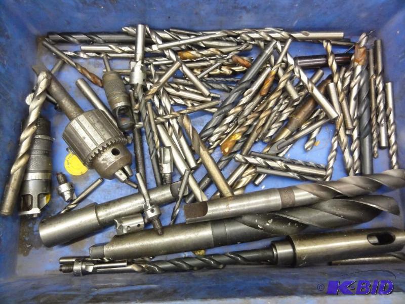 lot 1235 image: Over (70) Assorted Drills, Chuck, Pilot Drill...