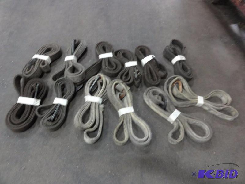 lot 1257 image: (12) Assorted Lifting Straps...