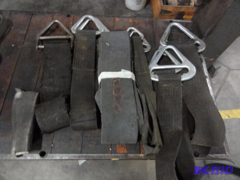 lot 1261 image: (6) Assorted Lifting Straps up to 6" Wid...