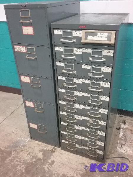 lot 127 image: (2) Assorted Cabinets to include (1) 20-draw...