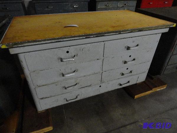 lot 166 image: Heavy Duty Steel 7-drawer cabinet Approximate...