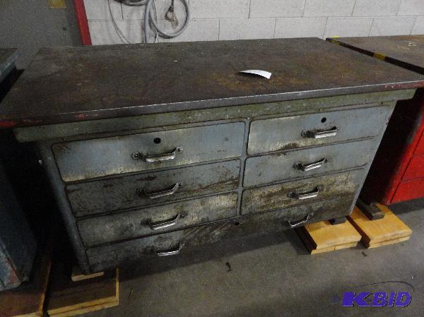 lot 172 image: Heavy Duty Steel 7-drawer cabinet Approximate...