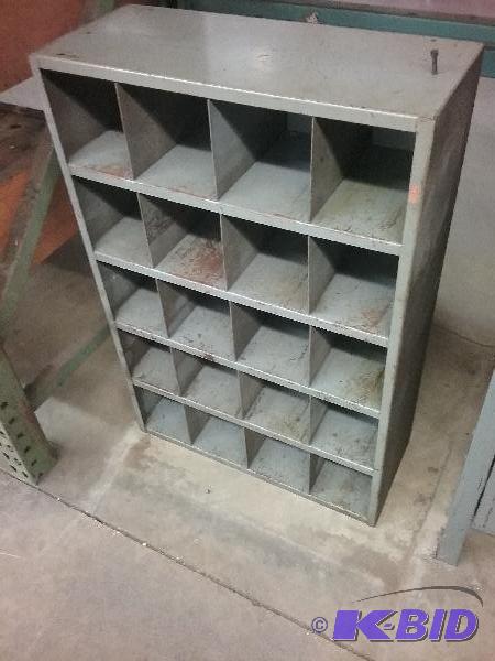 lot 21 image: 20 compartment storage bin. 24" wide x 3...