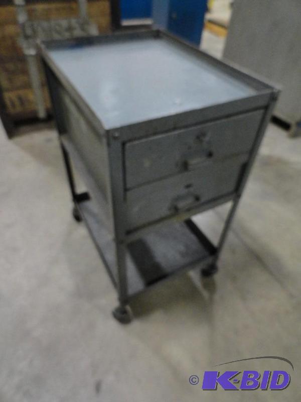 lot 229 image: 2-Drawer Rolling Cart...