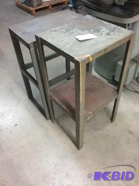 lot 23 image: (2) Small steel stands....
