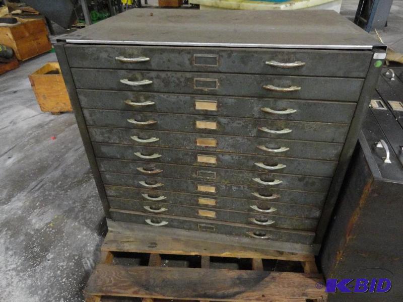 lot 262 image: 11-Drawer Cabinet, approximate 41" x 28&...