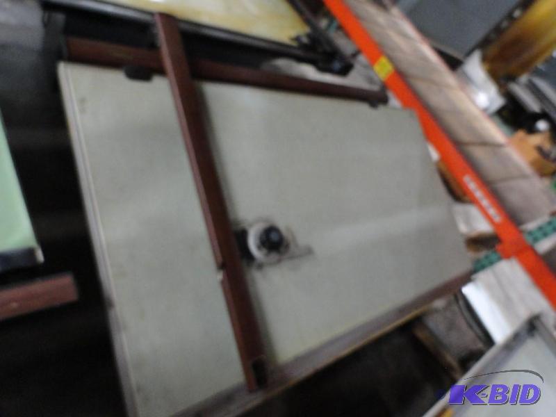 lot 269 image: Adjustable Power Drafting Table With Approxim...