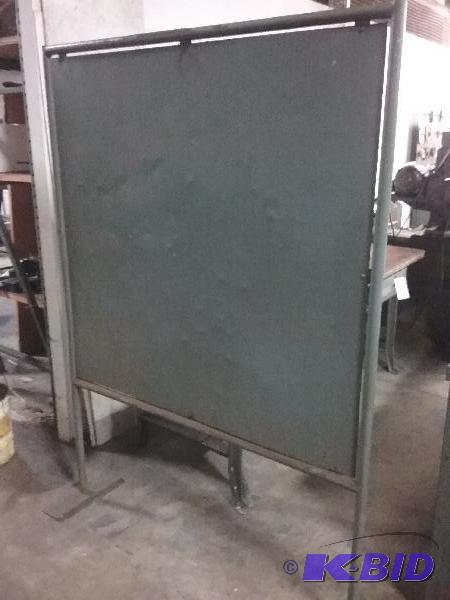 lot 27 image: (2) Steel screens. 48" x 48" steel ...