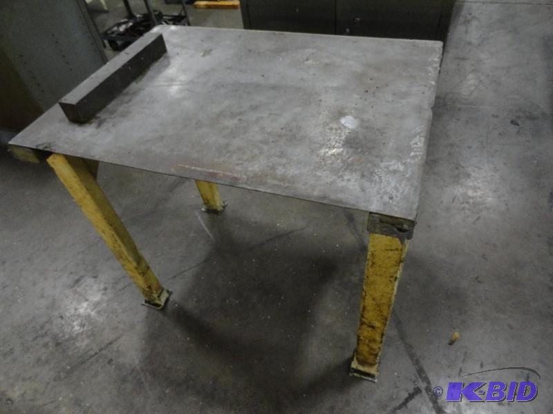 lot 284 image: All Steel Table approximate 36" x 26&quo...