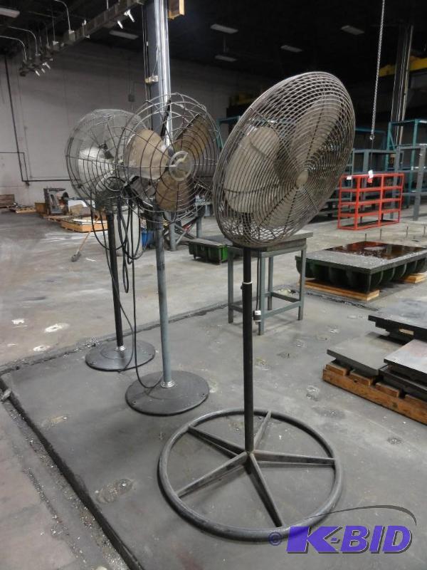 lot 288 image: (3) 24" Diameter Fans, 115V...