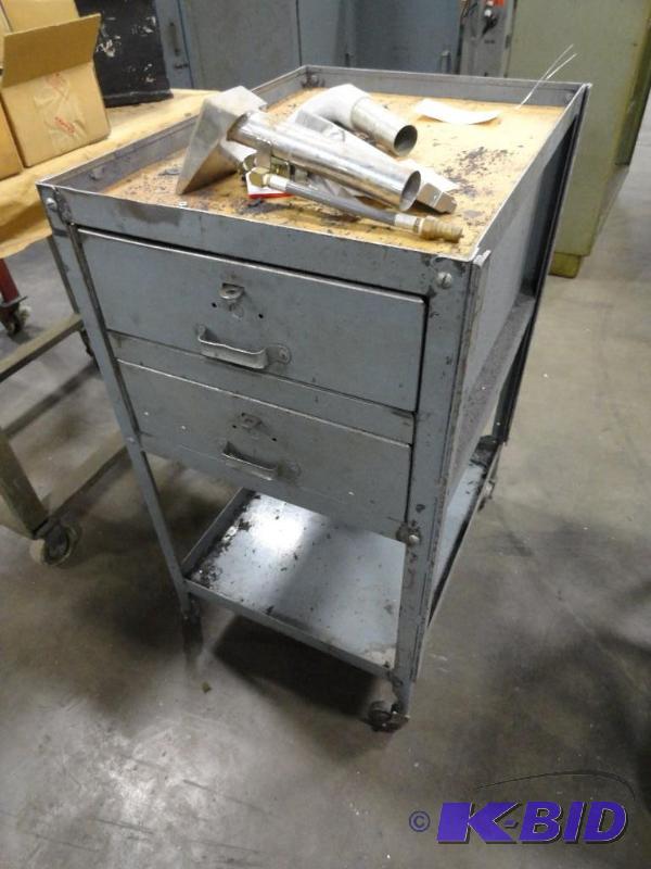 lot 310 image: Rolling 2-Drawer Cart Approximate 18" x ...