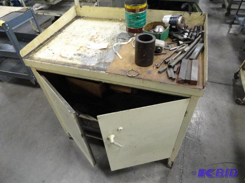 lot 314 image: Workbench Cabinet with contents of assorted t...