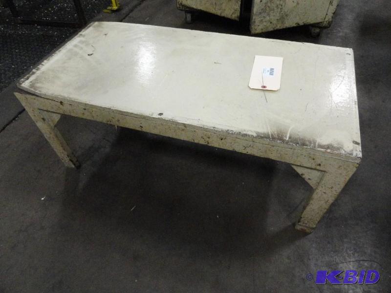lot 324 image: Steel Framed Stand approximate 35" x 17&...