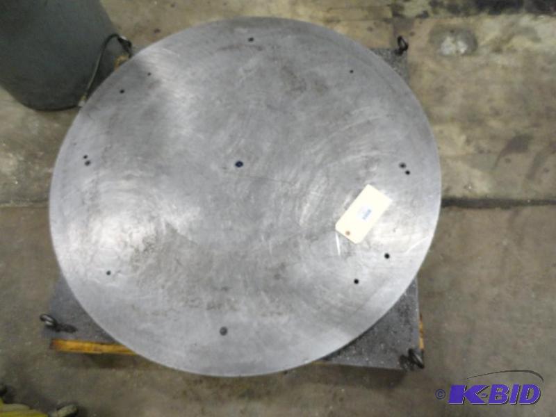 lot 333 image: 44" Diameter Rotating Table, Pneumatic P...
