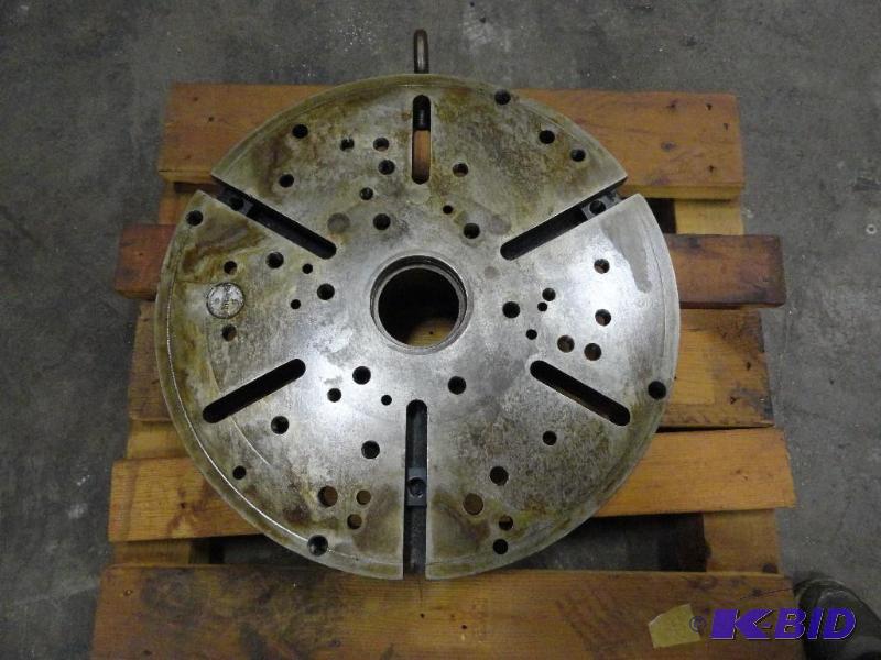 lot 350 image: 19" Face Plate with 3 t-slots. 11-12&qu...