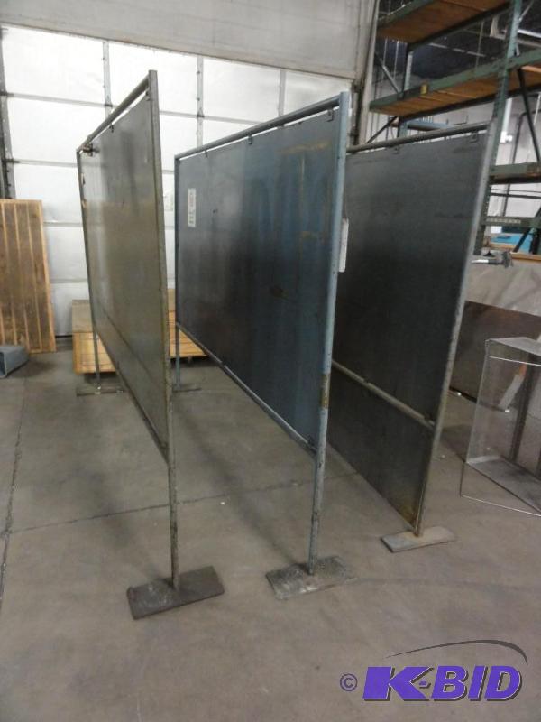 lot 383 image: (3) Steel Screens to include (2) approximate...