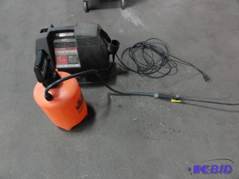 lot 387 image: (1) Craftsman VacBlower Unit   and   (1) M...