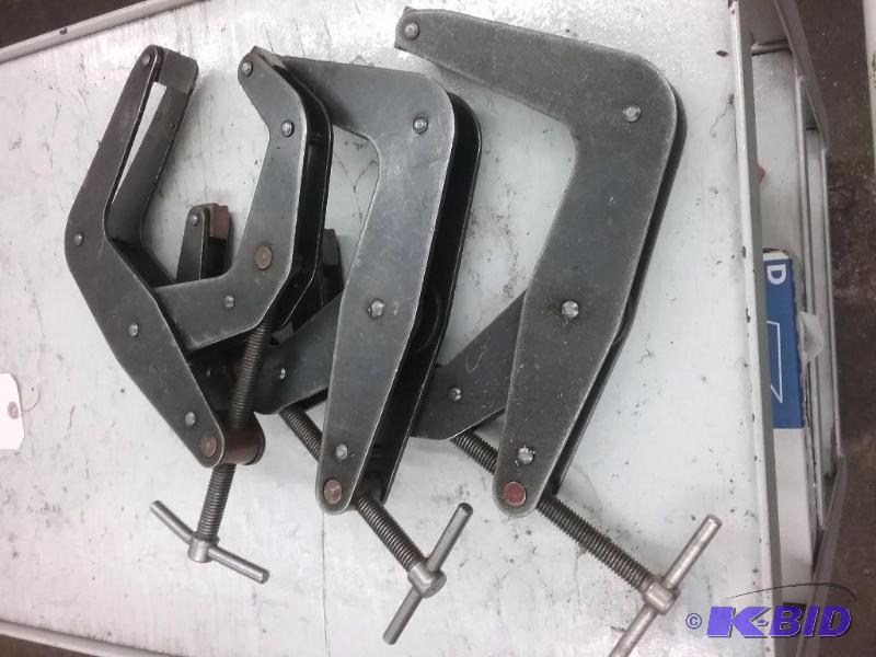 lot 406 image: (3) Kant-Twist clamps 6"...