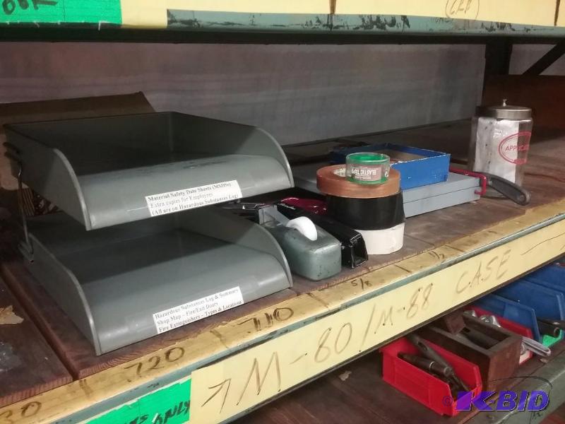 lot 458 image: Miscellaneous office equipment stapler, tape...