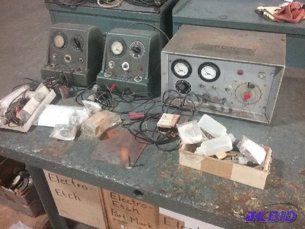 lot 46 image: (3) Lectroetch part marking etchers. (2) Mode...
