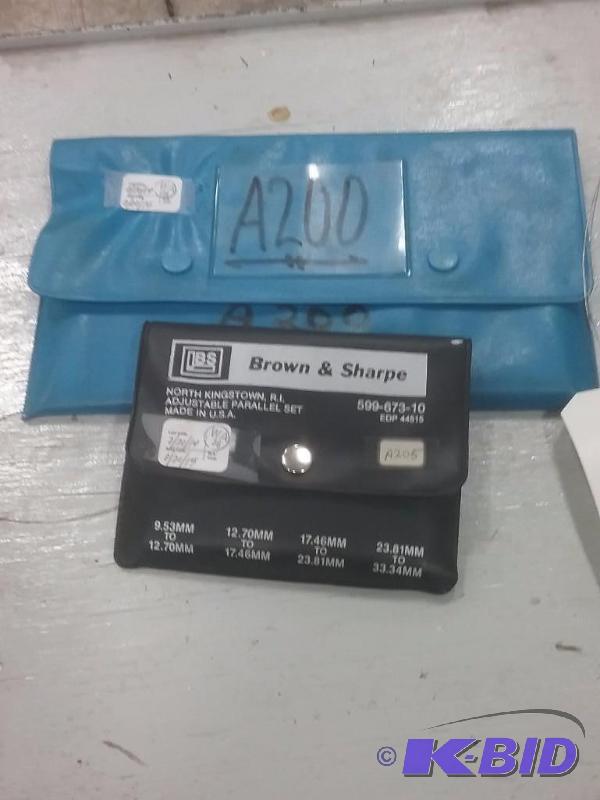 lot 489 image: (2) sets of adjustable parallels (1) 4-pc. B...
