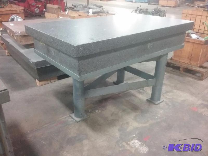 lot 504 image: Black granite surface plate, 36" x 60&qu...
