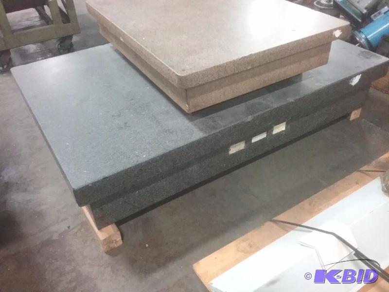 lot 506 image: Black granite surface plate, 48" x 72&qu...