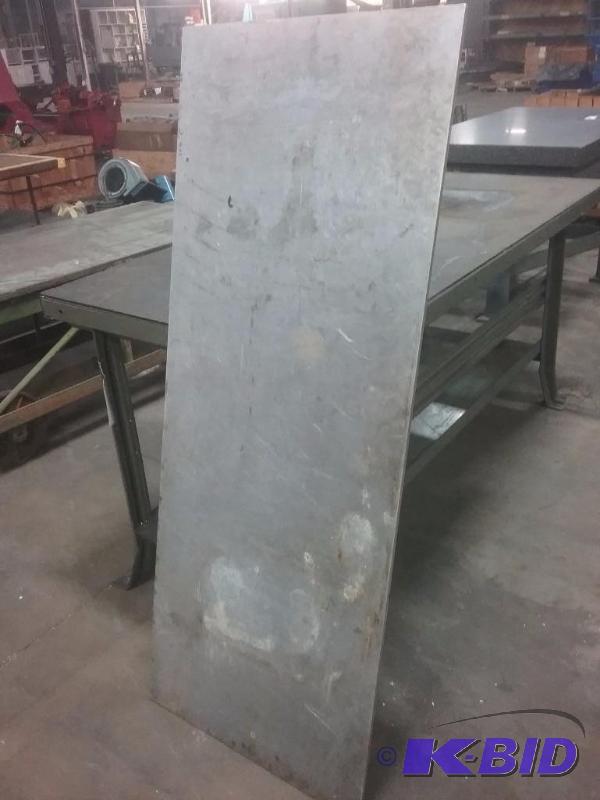 lot 518 image: Aluminum plate, 24" x 61" x 12&quo...