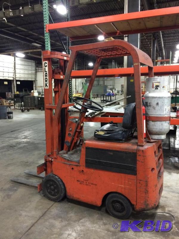 lot 58 image: Clark LP Forklift  (Please note tank not incl...
