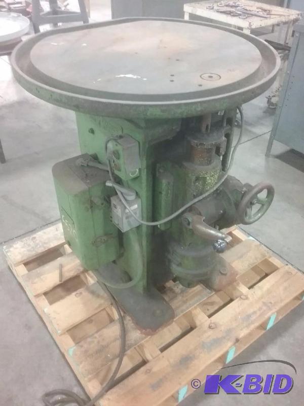 lot 599 image: Taft-Pierce back spot facing machine, 28"...