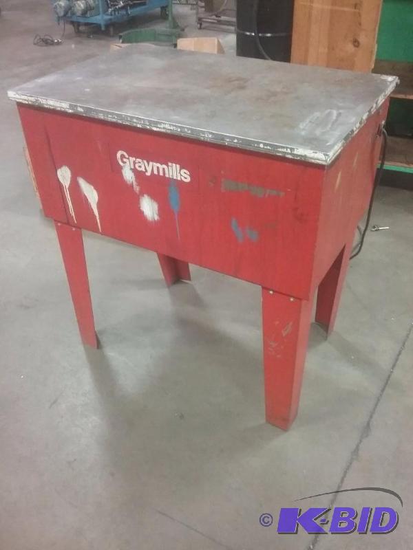 lot 617 image: Graymills parts washer, 115 Volts electric so...