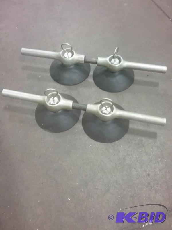 lot 620 image: (2) suction style glass lifting handles, (2) ...