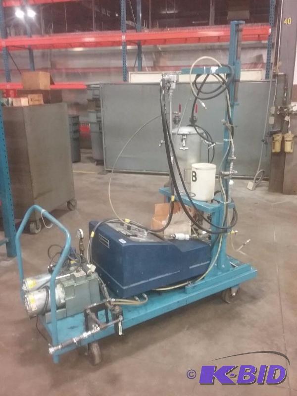 lot 627 image: Liquid Control Corp. rubber injection machine...