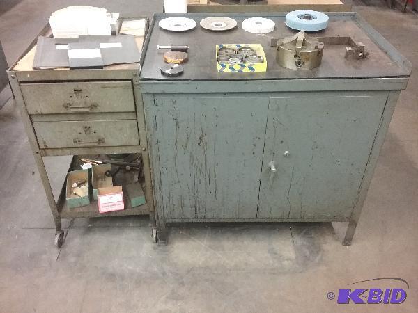 lot 64 image: Rush Model 252 drill grinder tooling. Include...