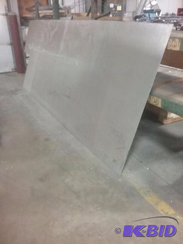 lot 641 image: Large aluminum plate, 48" x 144" x ...
