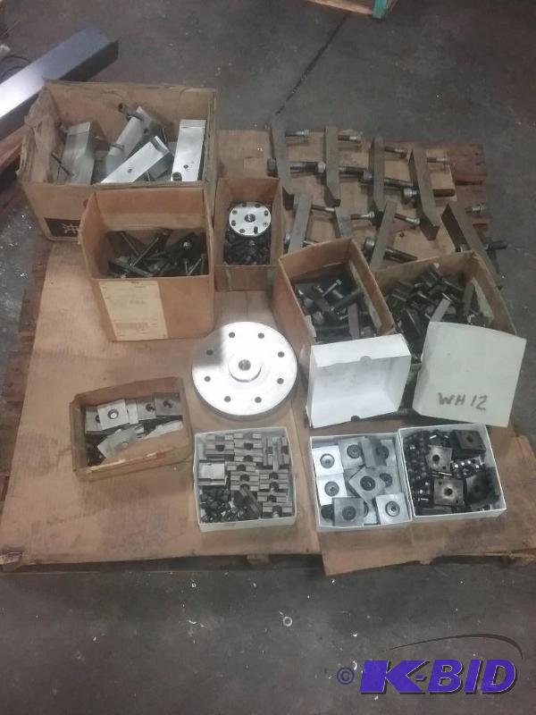 lot 668 image: Pallet of hold downs and fixture tooling...