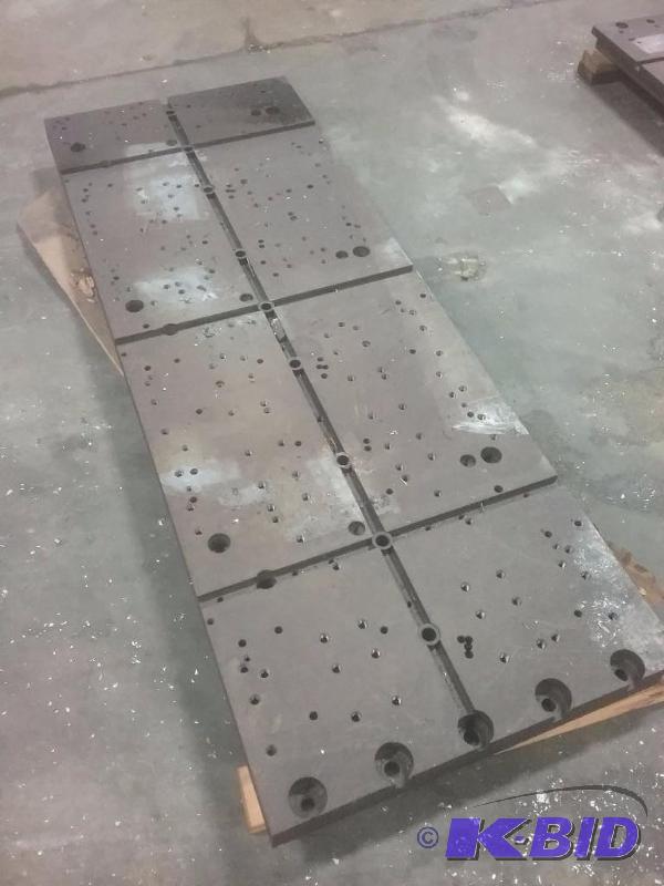 lot 672 image: Fixture plate with threaded holes, 23" x...