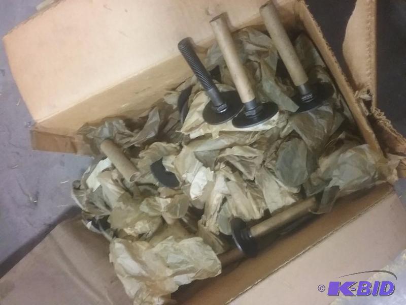lot 676 image: Box of screw adjustable feet, 3" long x ...