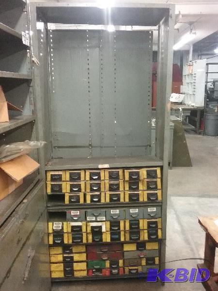lot 68 image: (2) Shelving units. Both 36&quotW x 18"...