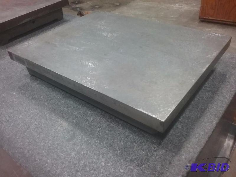 lot 683 image: Cast iron surface plate, 14" x 18",...