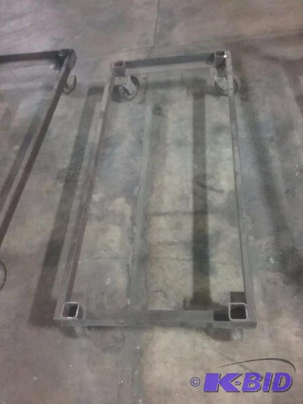 lot 690 image: Angle iron rolling steel frame, 24&quotW x 5...