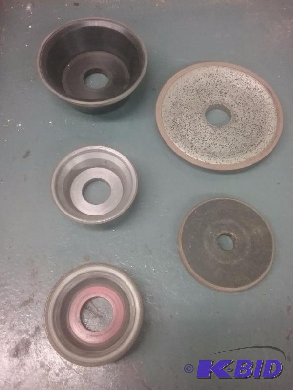 lot 694 image: (5) assorted diamond grinding wheels, cup and...