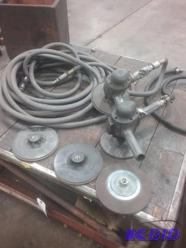 lot 699 image: (2) Roter Tool brand pneumatic vertical grind...