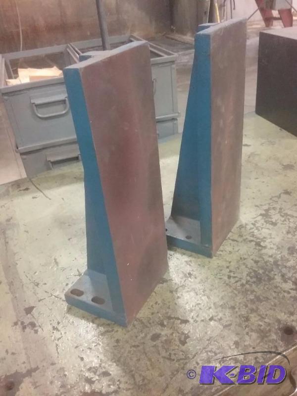 lot 713 image: (2) angle blocks, 5" x 6" x 16"...