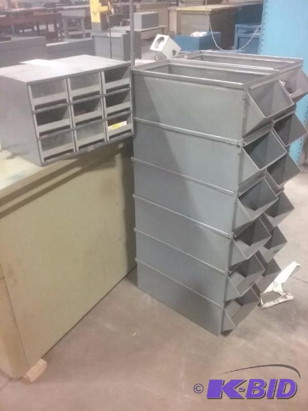 lot 716 image: (12) stackable storage bins, 10" x 20&qu...