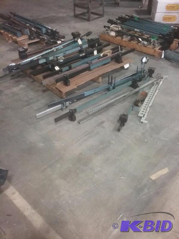 lot 717 image: (3) pallets of adjustable length precision le...