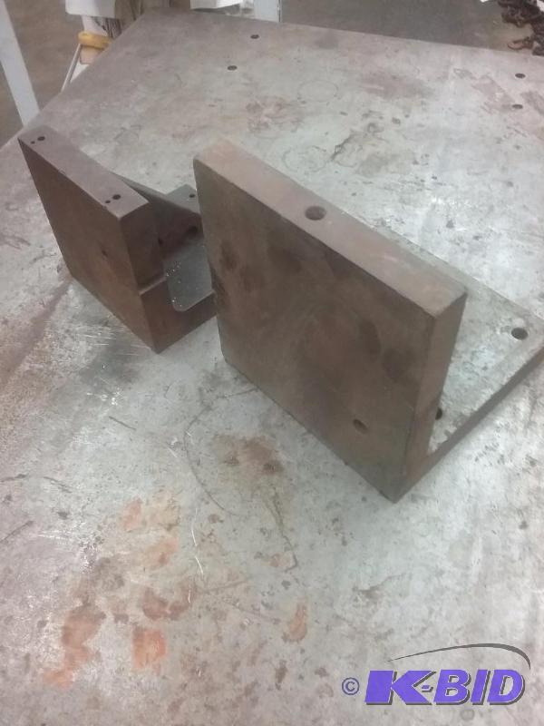 lot 754 image: (2) angle blocks (1) 6" x 6" x 6&q...